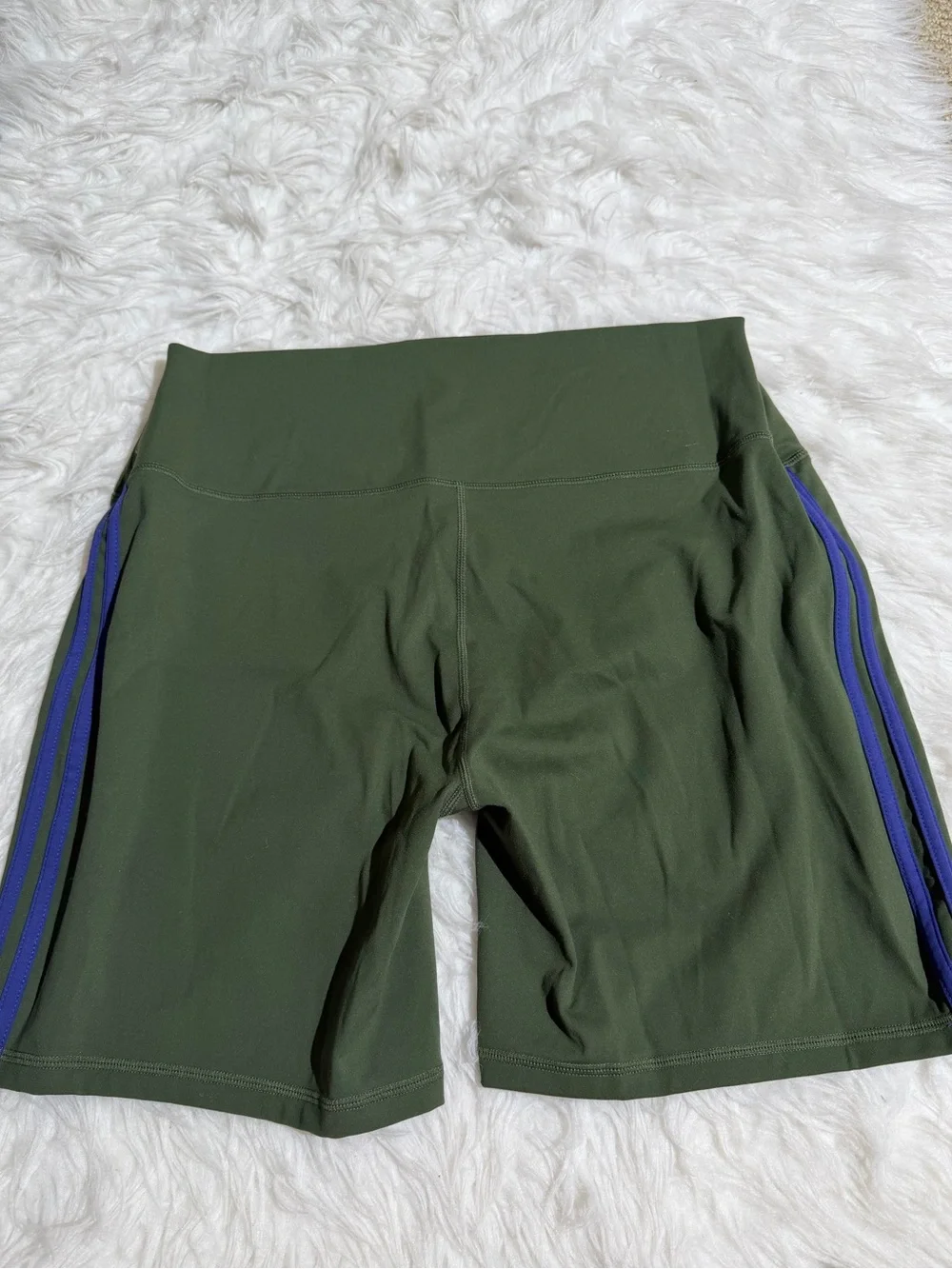 NEW Set Active XL / XXL Matching Set Green Blue Piping Leggings Sports Bra Short
